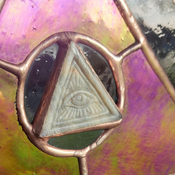 Stained Glass with Moonstone